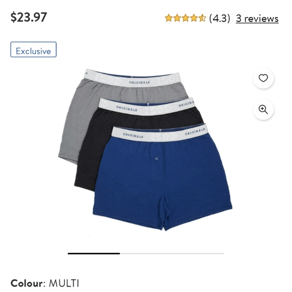 Brand New IZOD Originals KnitBoxes Size SmalI - Picture 2 of 3